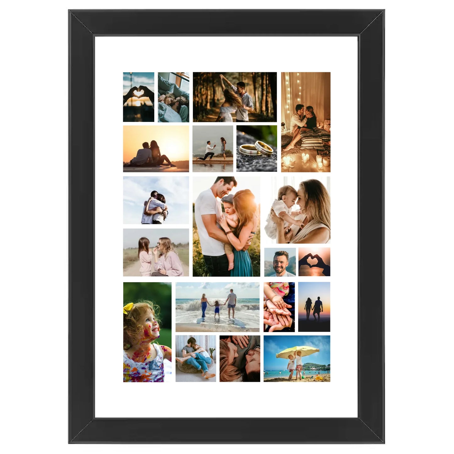 Colaj foto personalizat clasic cu 20 de fotografii