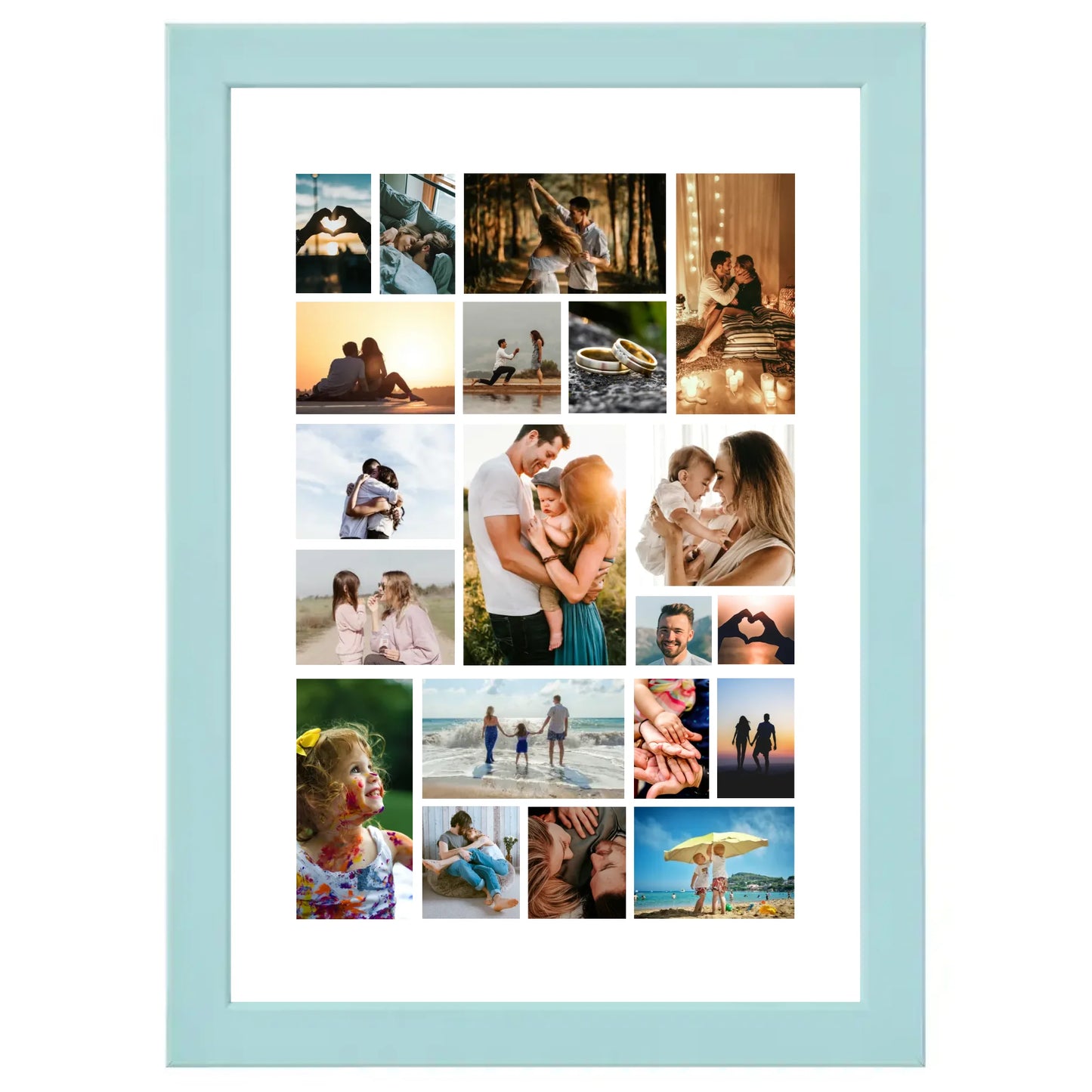 Colaj foto personalizat clasic cu 20 de fotografii