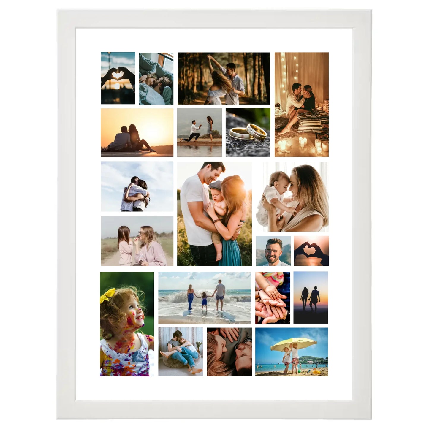 Colaj foto personalizat clasic cu 20 de fotografii