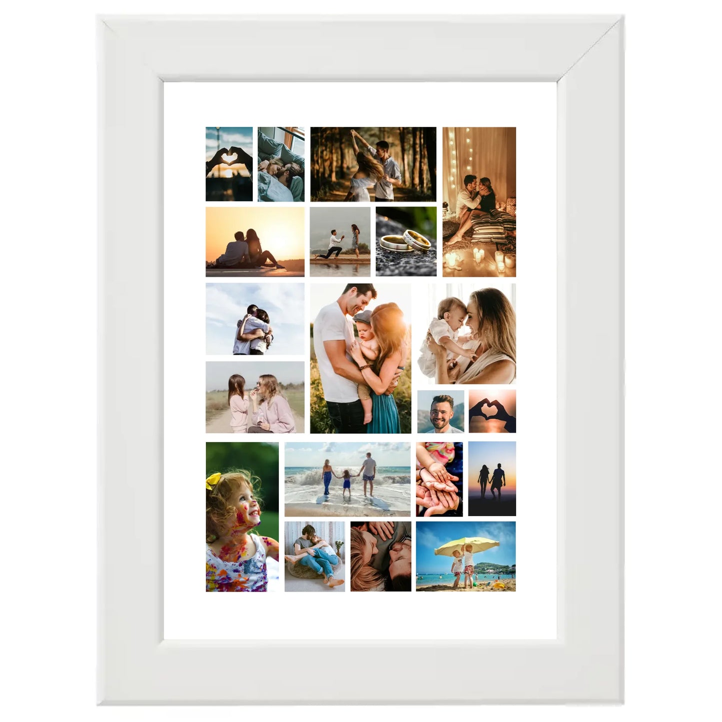 Colaj foto personalizat clasic cu 20 de fotografii