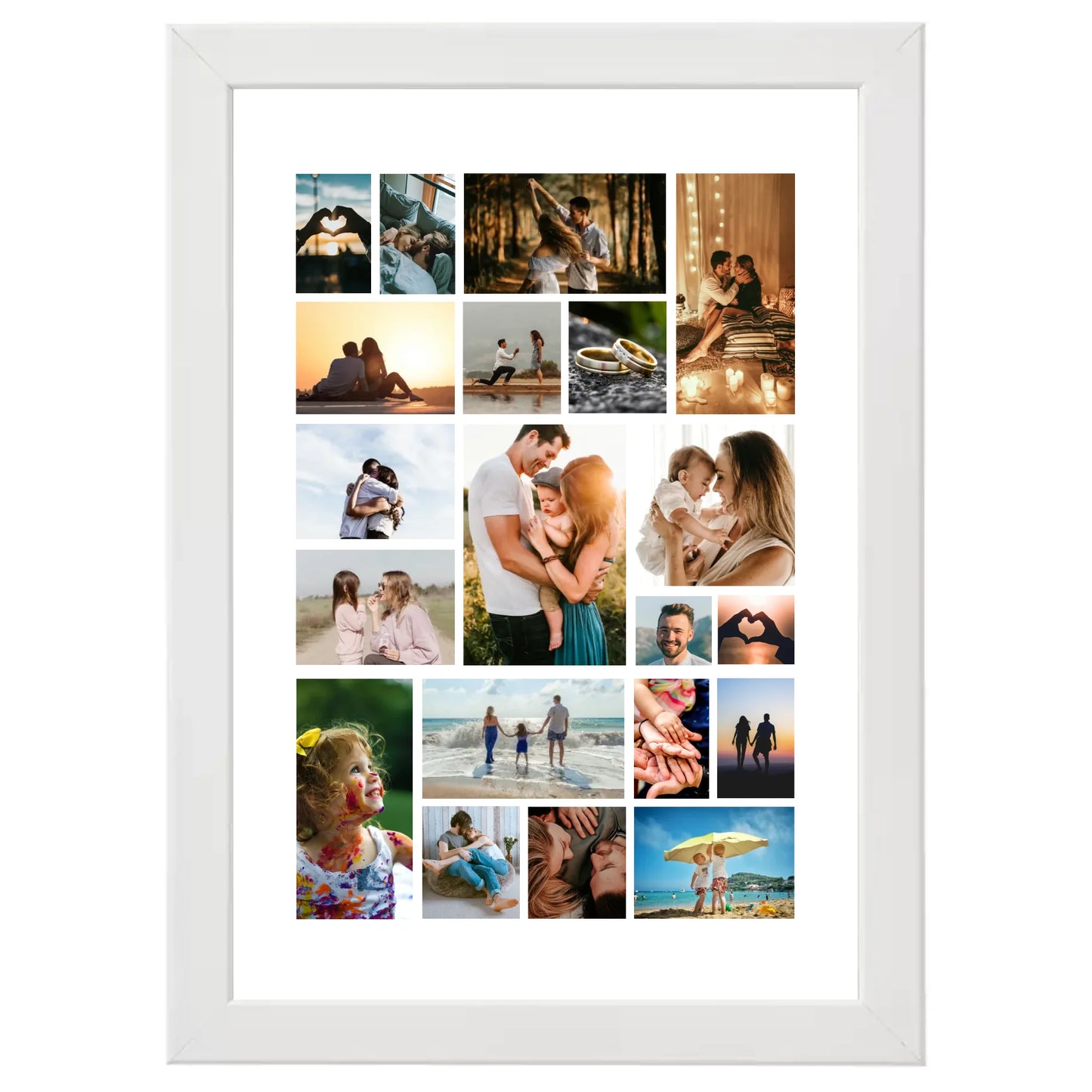 Colaj foto personalizat clasic cu 20 de fotografii
