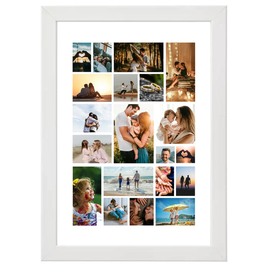 Colaj foto personalizat clasic cu 20 de fotografii