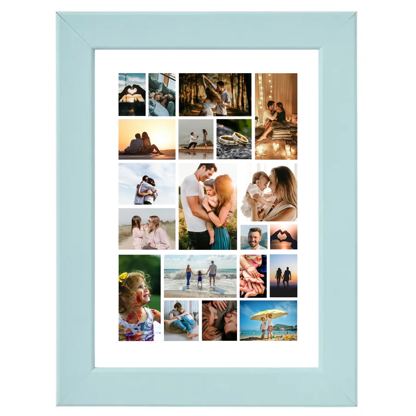 Colaj foto personalizat clasic cu 20 de fotografii