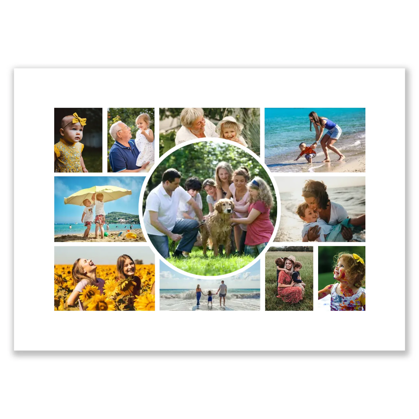 Colaj foto personalizat clasic cu 11 fotografii