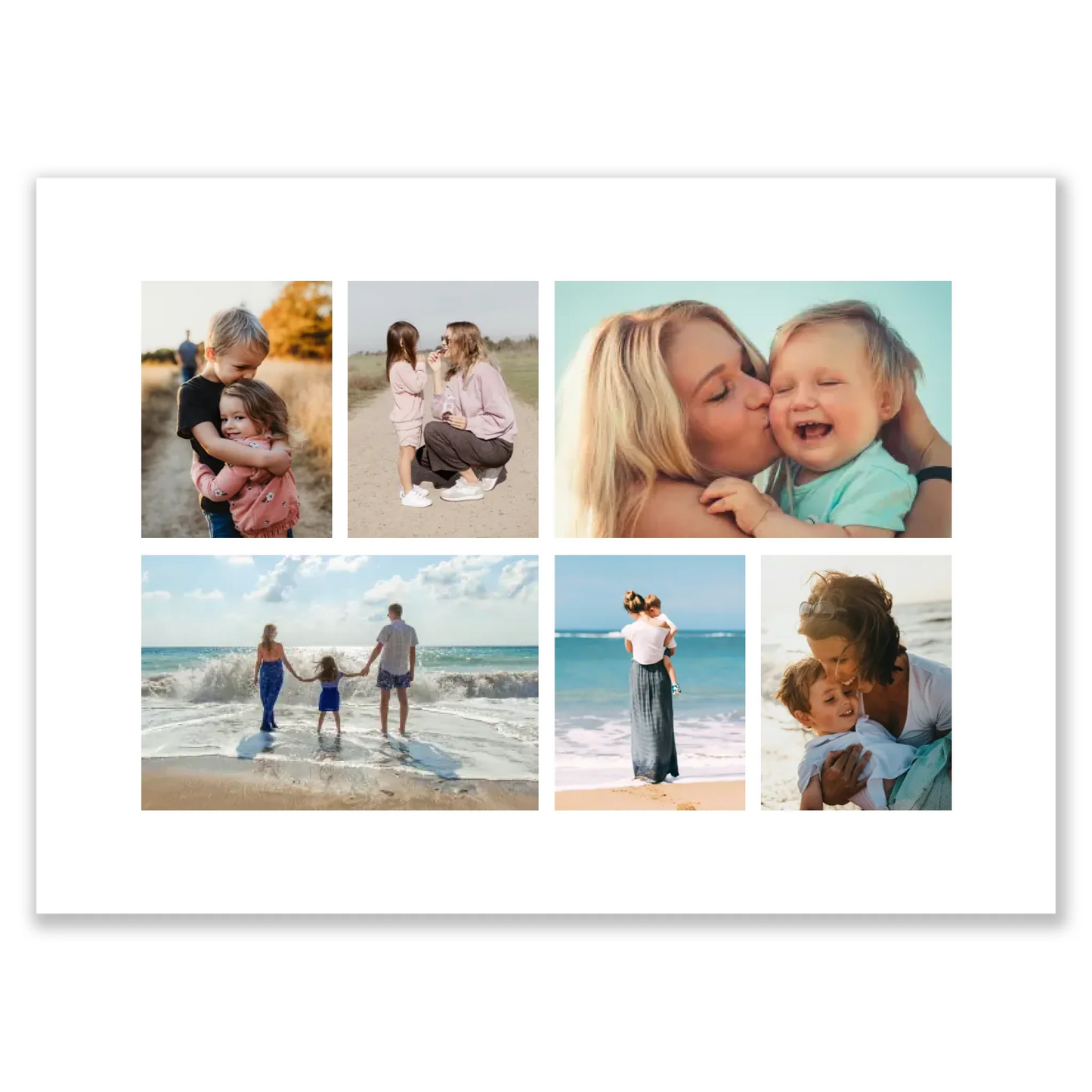 Colaj foto personalizat clasic cu 6 fotografii