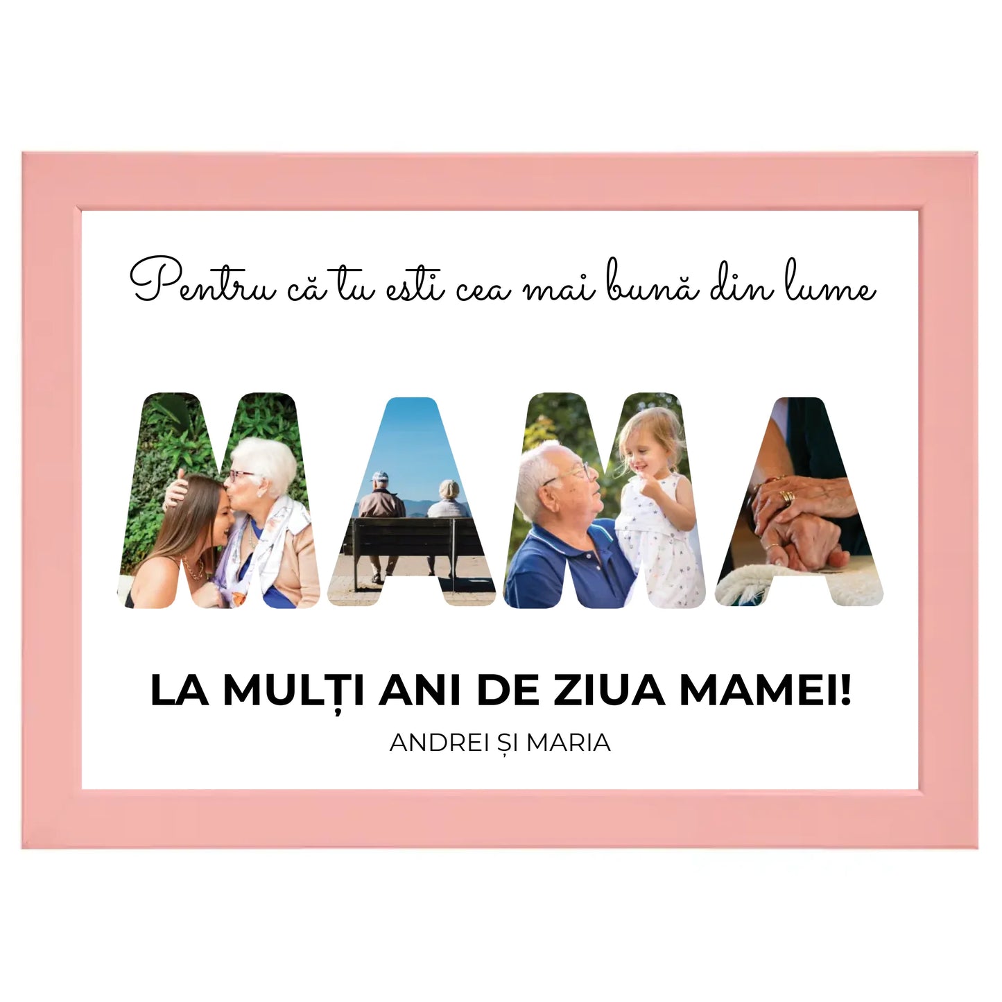 Colaj foto personalizat „Mama”