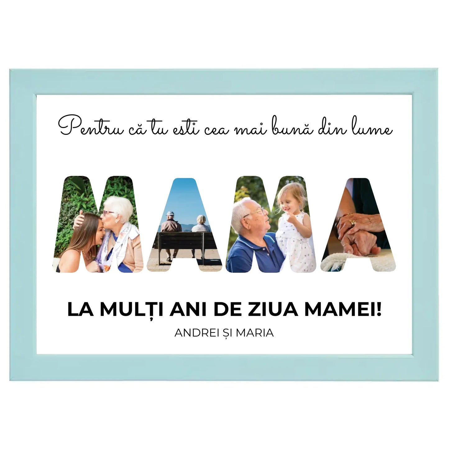Colaj foto personalizat „Mama”
