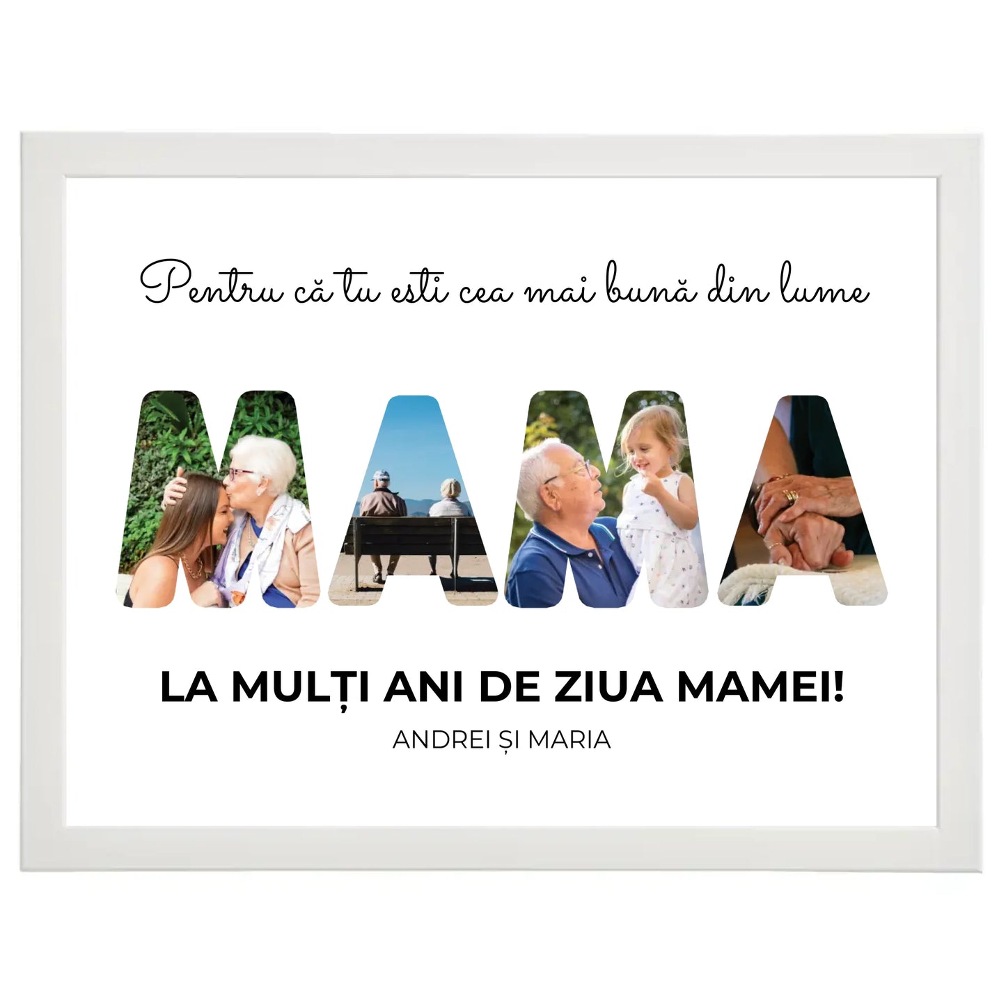 Colaj foto personalizat „Mama”