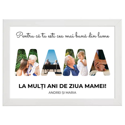 Colaj foto personalizat „Mama”