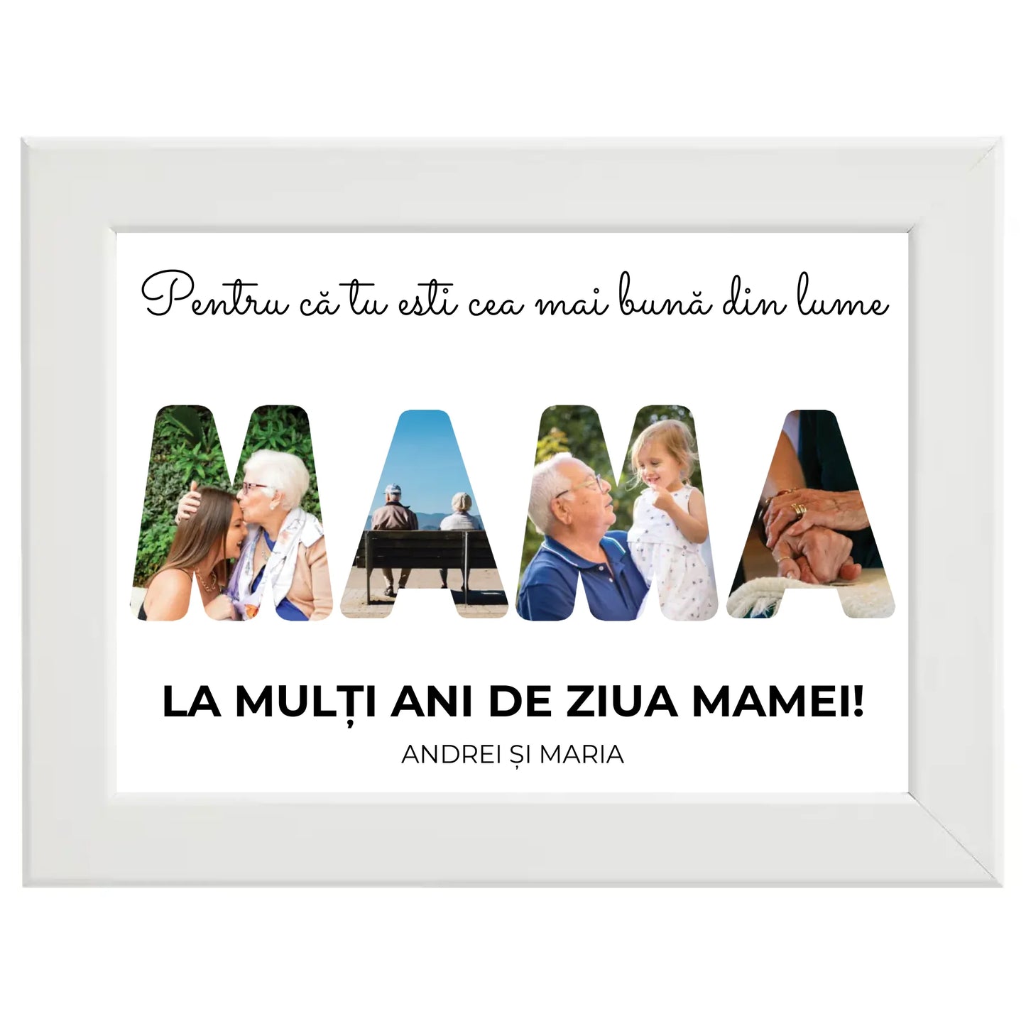 Colaj foto personalizat „Mama”
