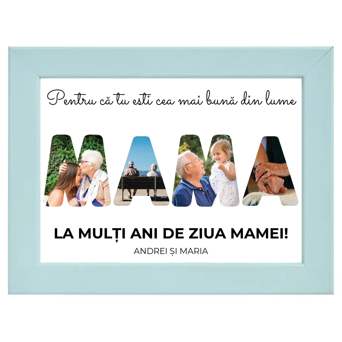 Colaj foto personalizat „Mama”