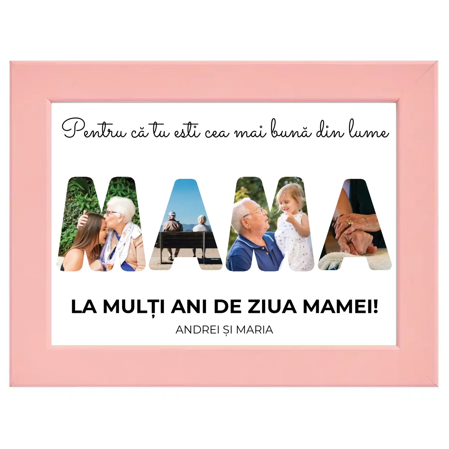 Colaj foto personalizat „Mama”
